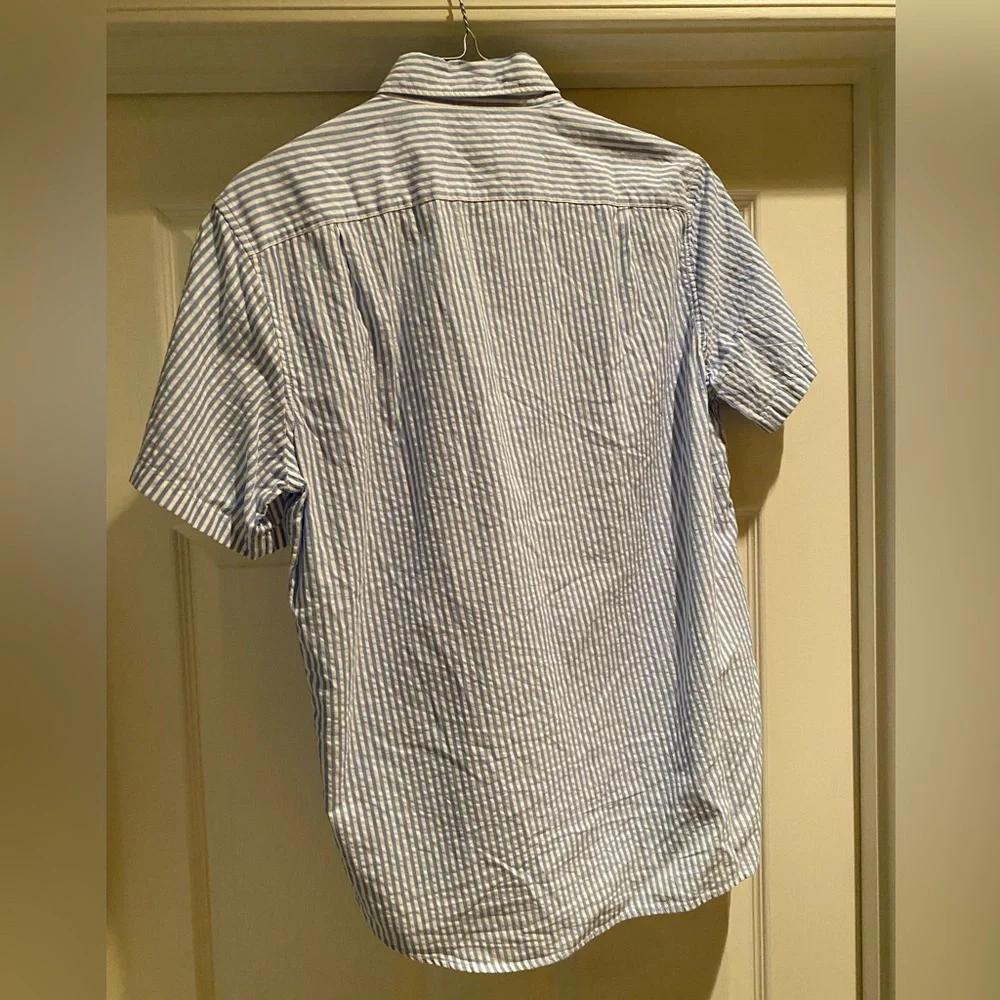 *NEVER WORN* J. Crew Short-Sleeve Striped Shirt | Color: Blue & White | Size: M